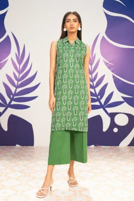 1 Pc Printed Cambric Shirt 
