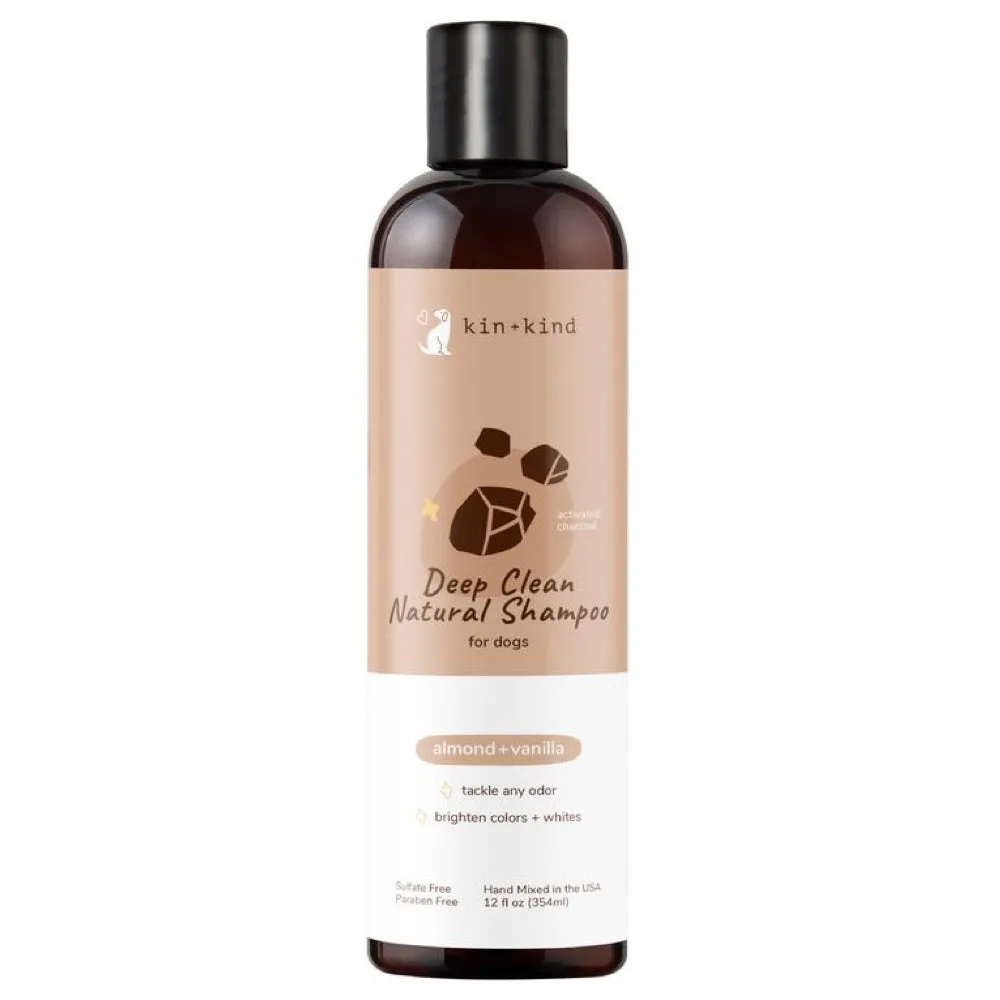 10% OFF: Kin Kind Deep Clean Almond Vanilla Natural Dog Shampoo 12oz