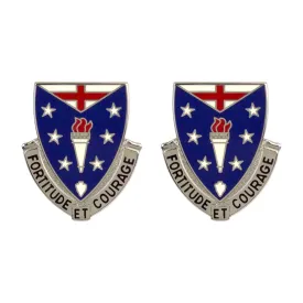 104th Infantry Regiment Unit Crest (Fortitude Et Courage) - Sold in Pairs