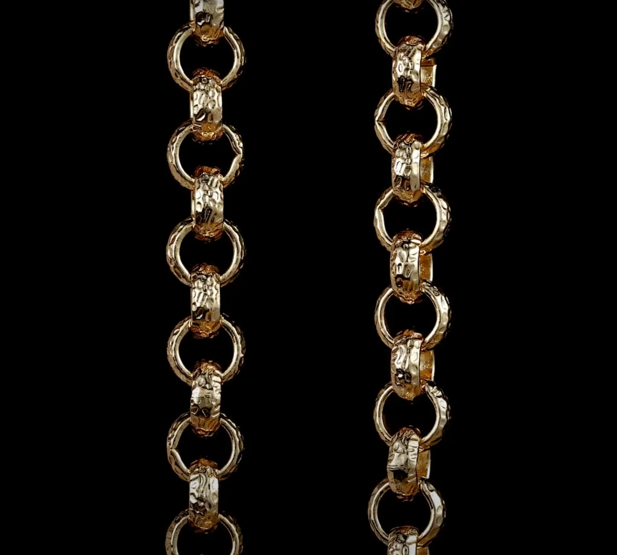 12mm Gold Filled Diamond Cut Pattern Belcher Chain 16/20/24/30 Inch