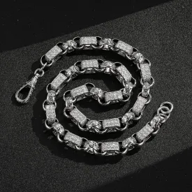 13mm Silver Filled Gypsy Belcher Chain Albert Clasp 24 Inch