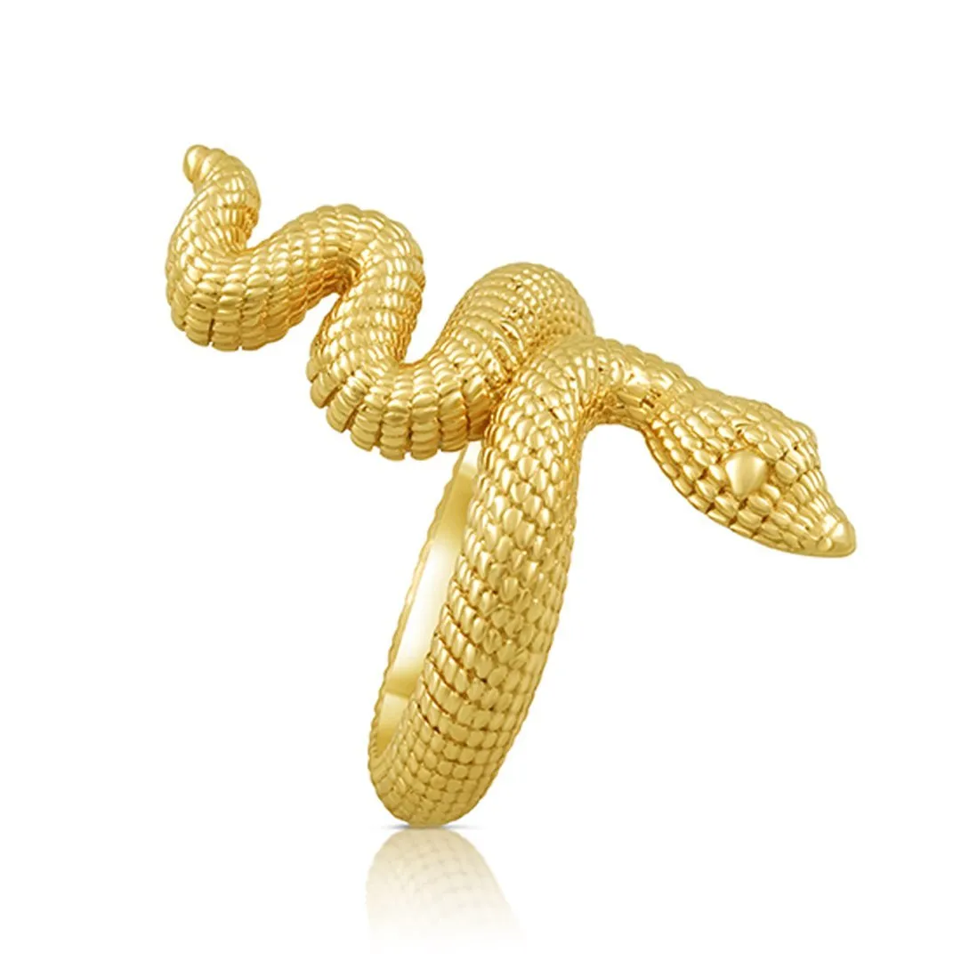 14k Gold Avianne Snake Ring