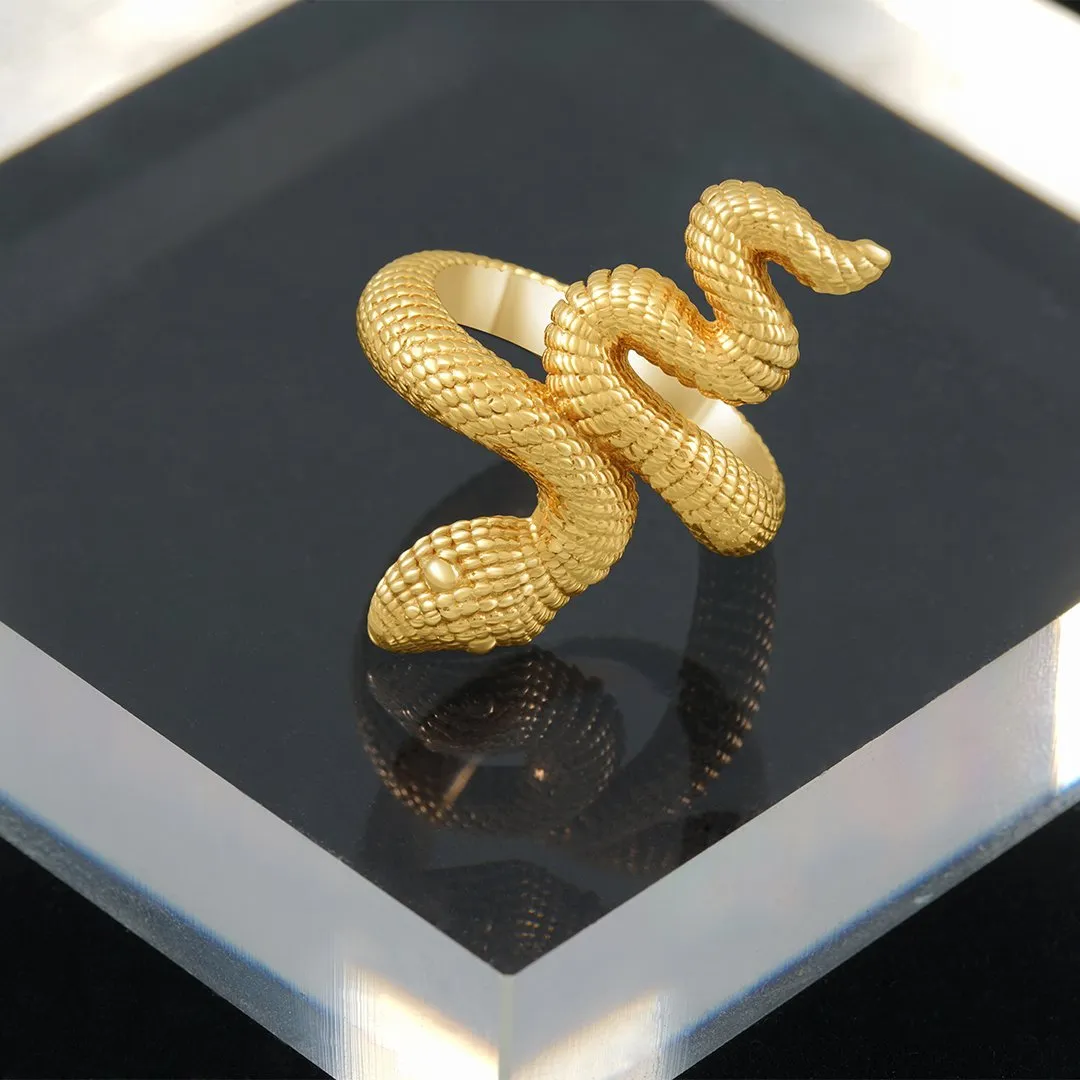 14k Gold Avianne Snake Ring