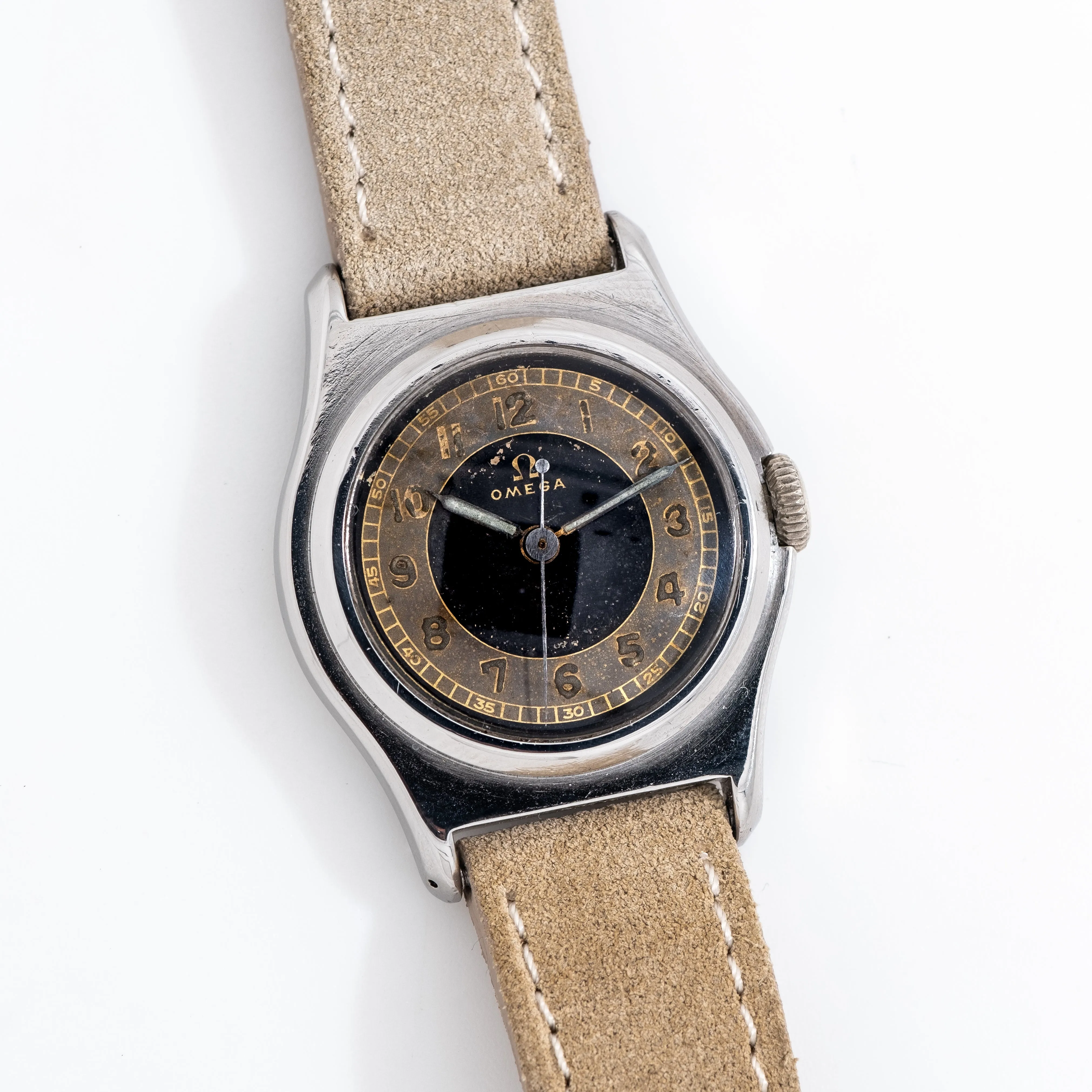 1939 Vintage Omega Manual Winding Stainless Steel Watch (# 14359)