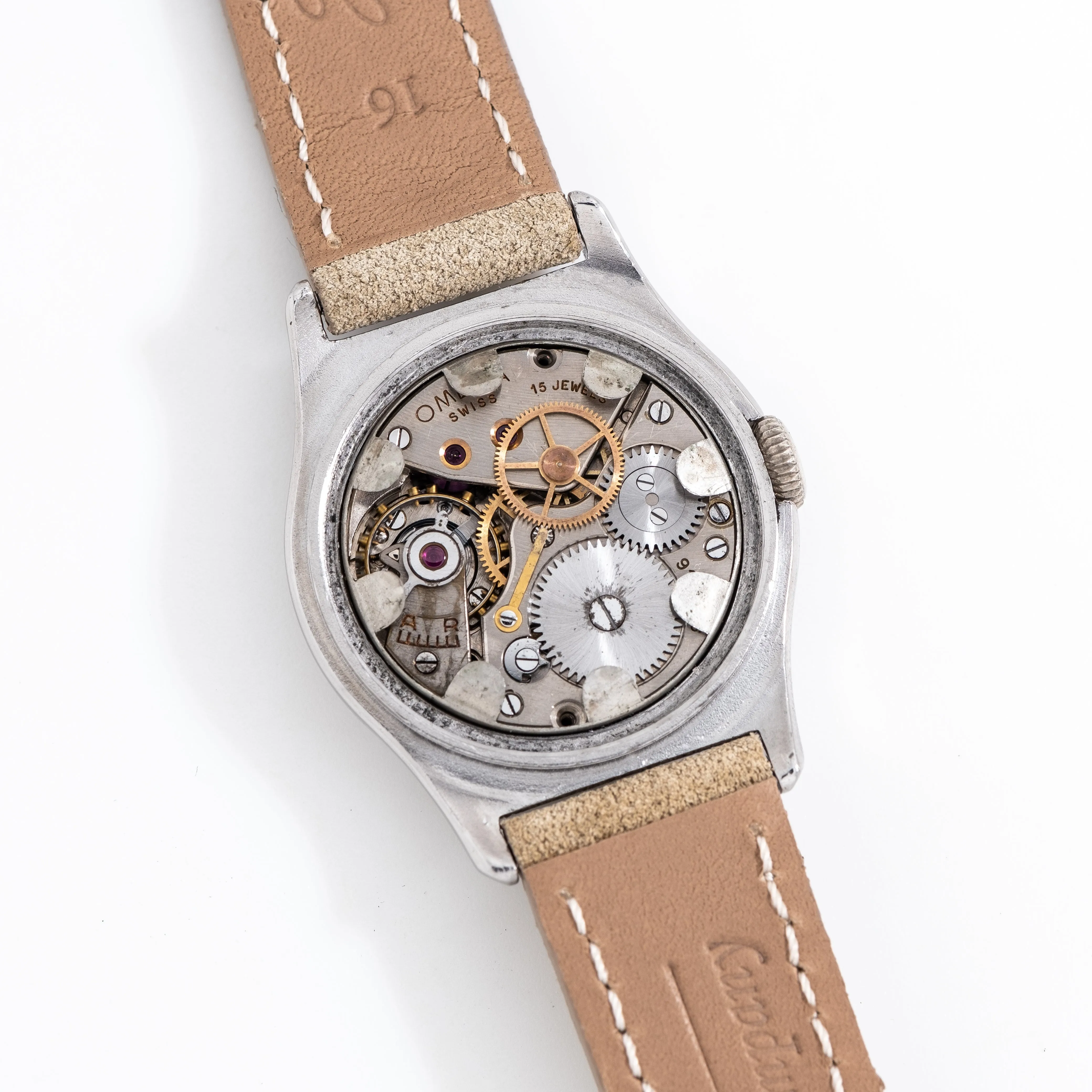1939 Vintage Omega Manual Winding Stainless Steel Watch (# 14359)