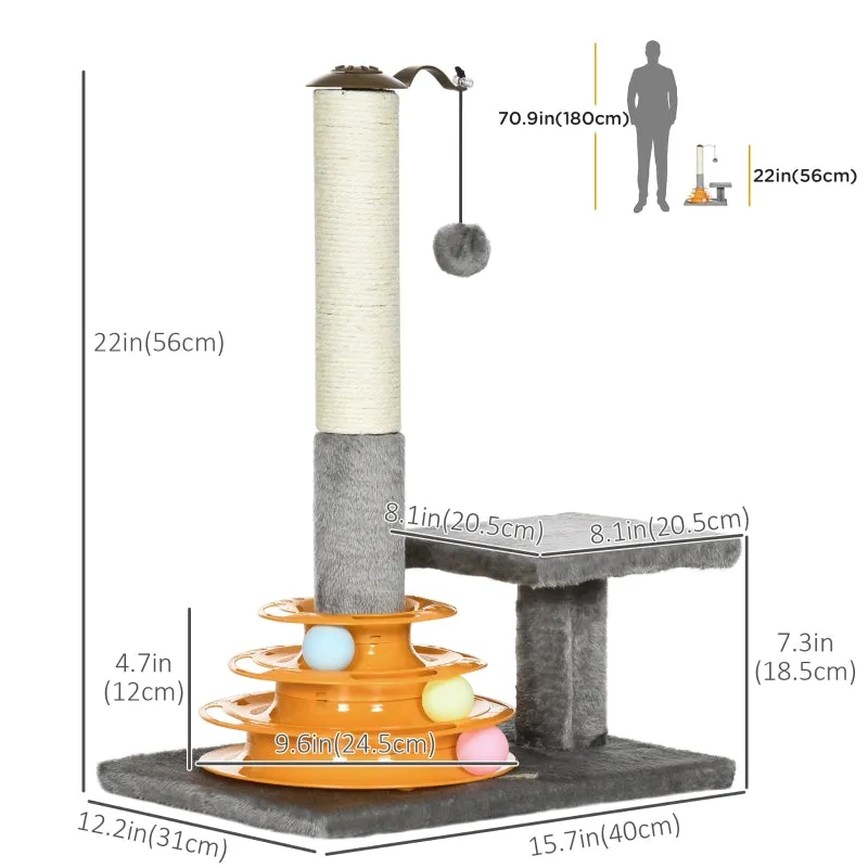 22" Cat Tree Activity Center - Gray