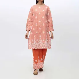 2PC- Puff Printed Cambric Suit PS4017