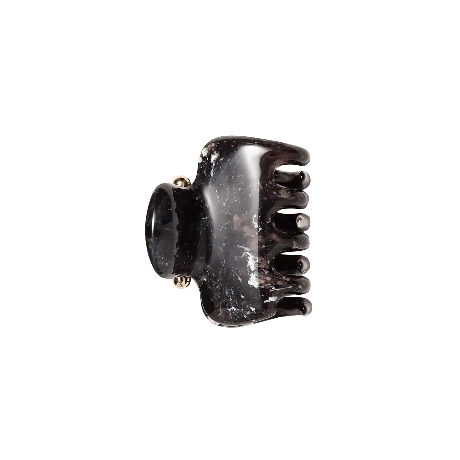 2" Claw Clip - Black Marble