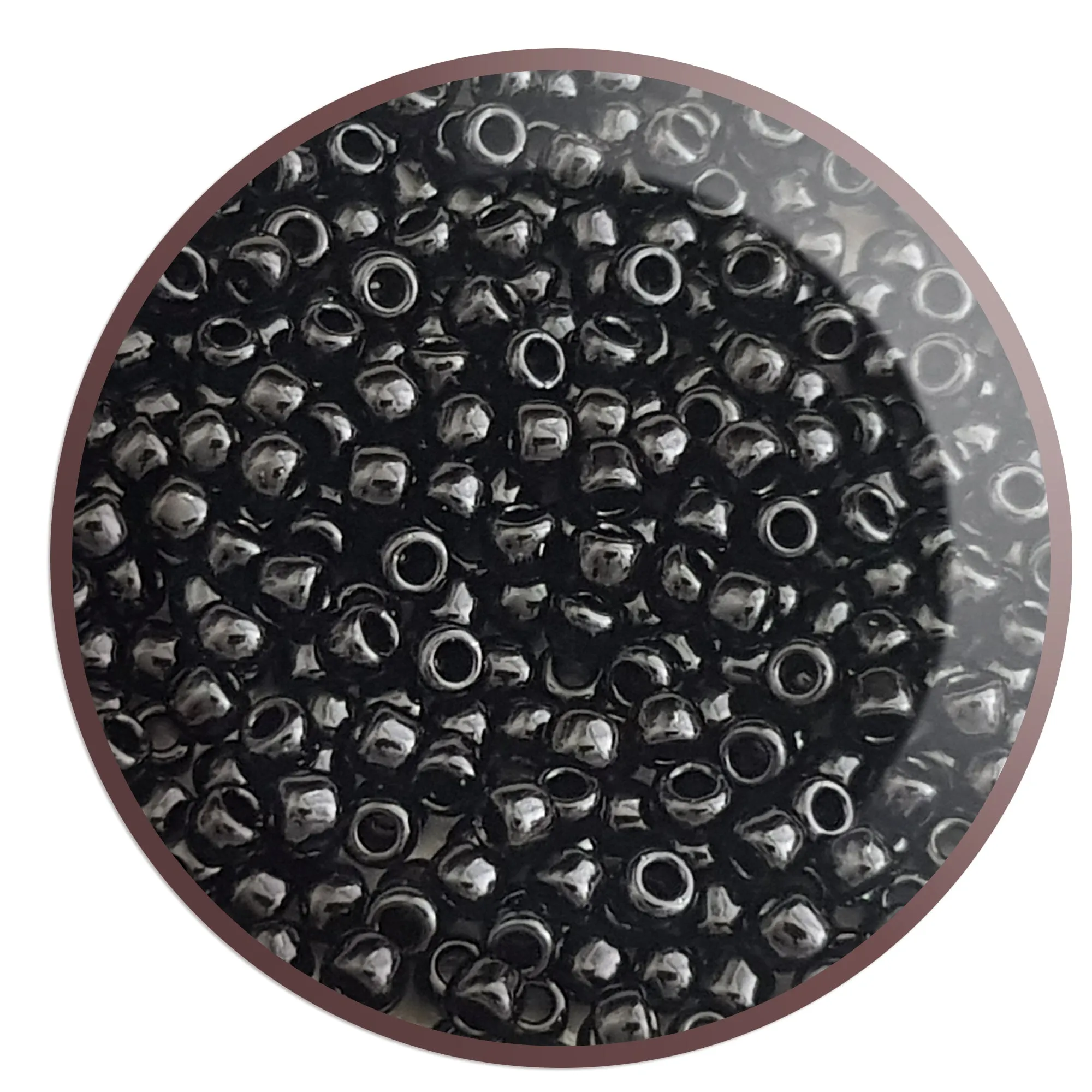 6/0 TR-49 Jet Black Opaque 10g/30g Round Toho Seed Beads - Beading Supply