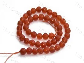 8 mm Brown Rondelle Jade Quartz Semi Precious Stone