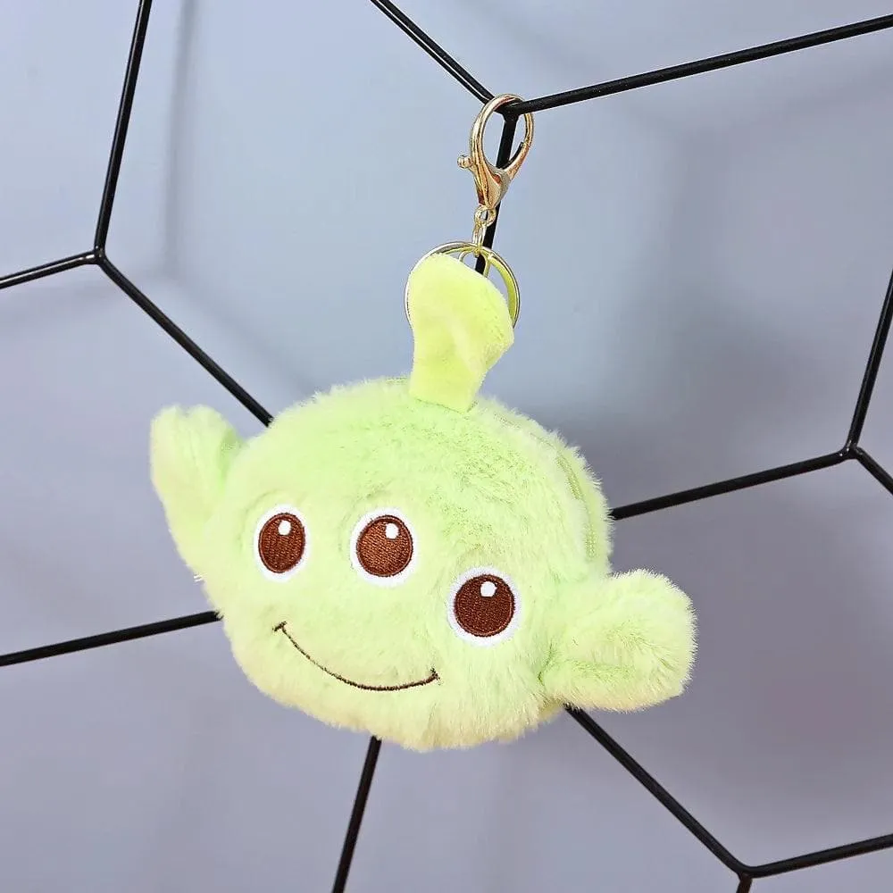 A Sweet Alien Plush 2 In 1 Keychain & Pouch For Kids (kids, yellow)