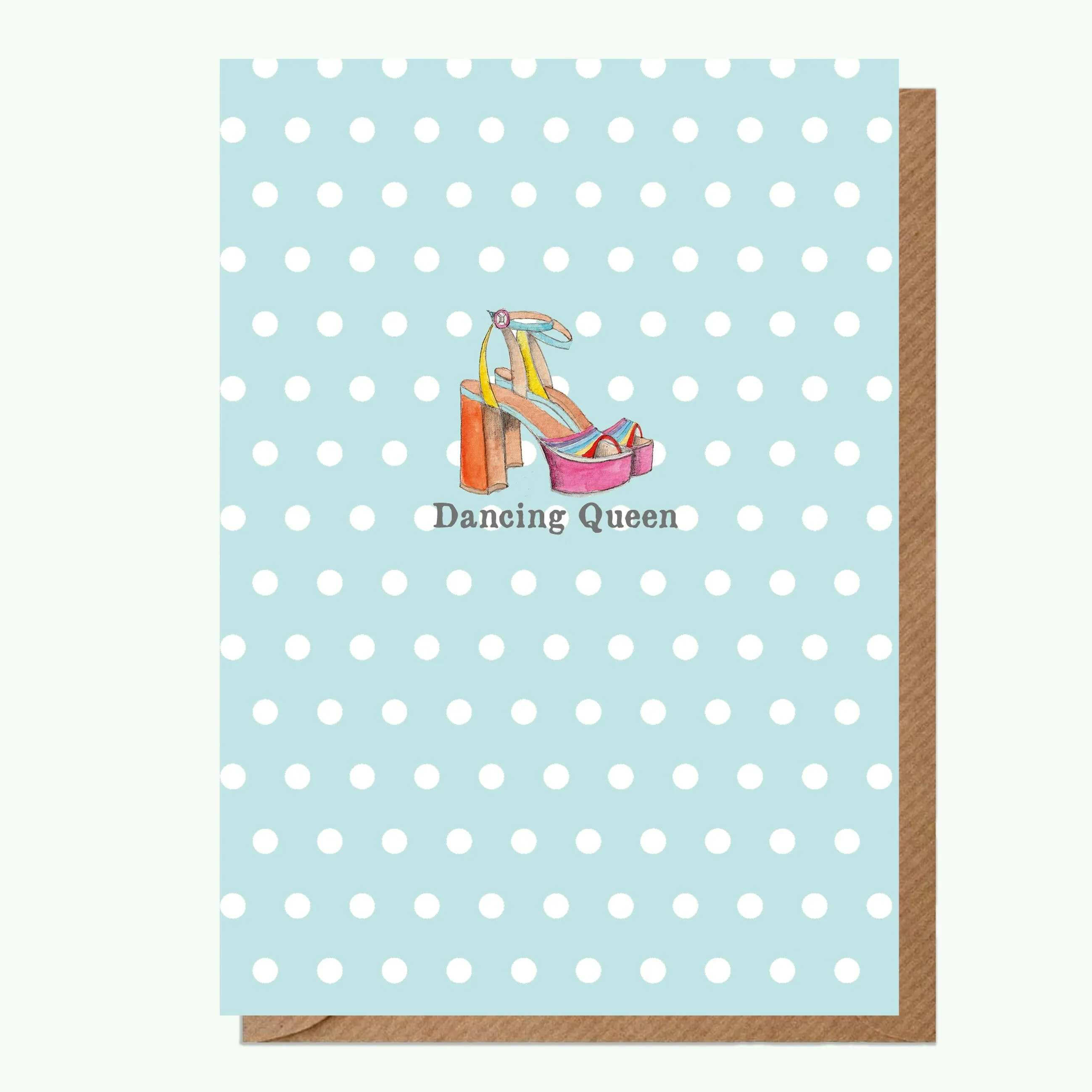 A6 Greeting Card with Ceramic Keepsake - Dancing Queen