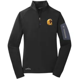 Afghan Hound Embroidered Eddie Bauer Ladies Half Zip Performance Fleece