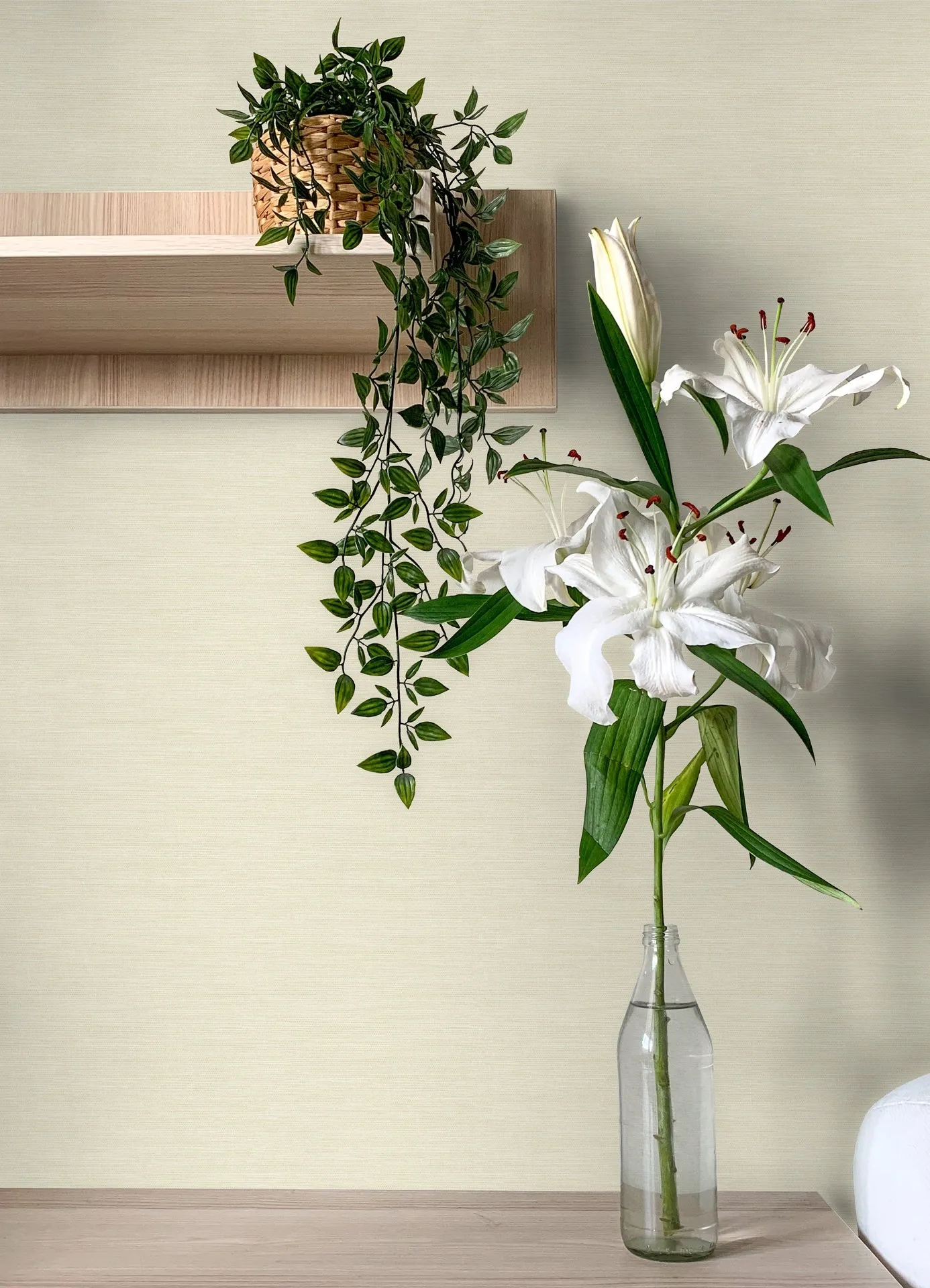 Agave Yellow Faux Grasscloth Wallpaper  | Brewster Wallcovering