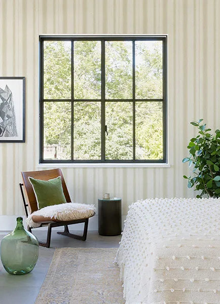 Alena Beige Soft Stripe Wallpaper