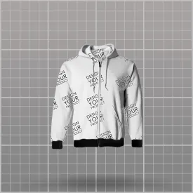 All Over Printed Hoodie Zipper Kids