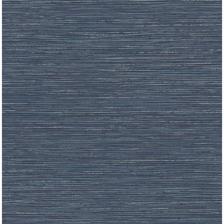 Alton Indigo Faux Grasscloth Wallpaper  | Brewster Wallcovering