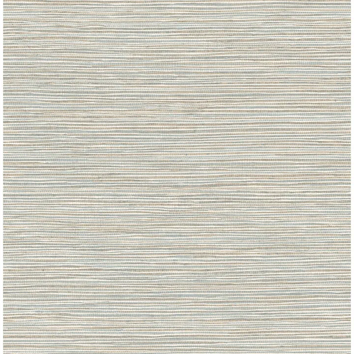 Alton Light Blue Faux Grasscloth Wallpaper  | Brewster Wallcovering