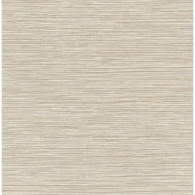 Alton Taupe Faux Grasscloth Wallpaper  | Brewster Wallcovering