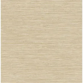 Alton Wheat Faux Grasscloth Wallpaper  | Brewster Wallcovering