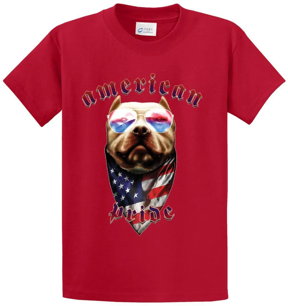 American Pride Dog Printed Tee Shirt