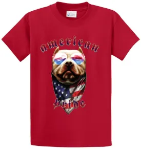 American Pride Dog Printed Tee Shirt