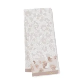 Antibacterial Deodorant Face Towel Leopard Beige