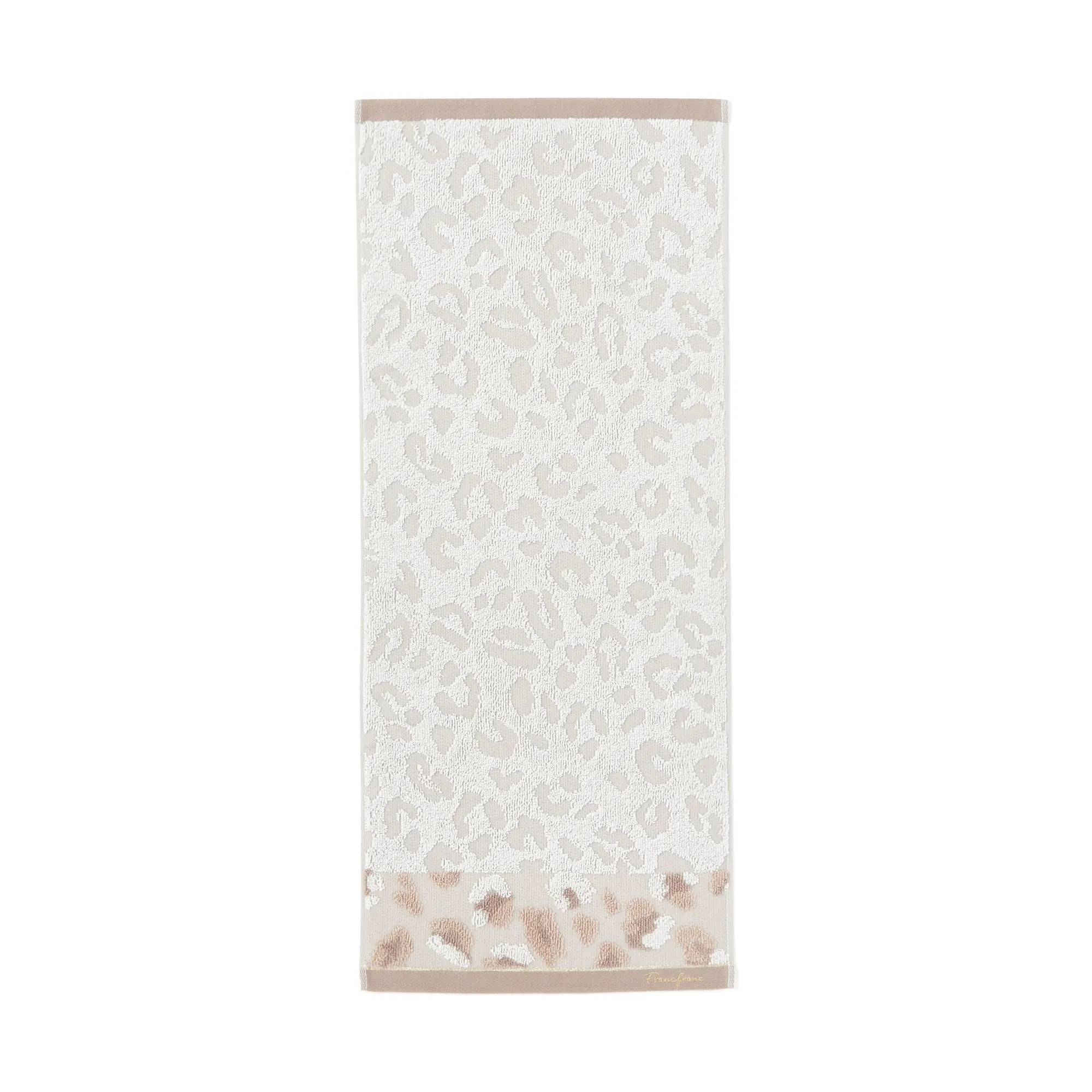 Antibacterial Deodorant Face Towel Leopard Beige