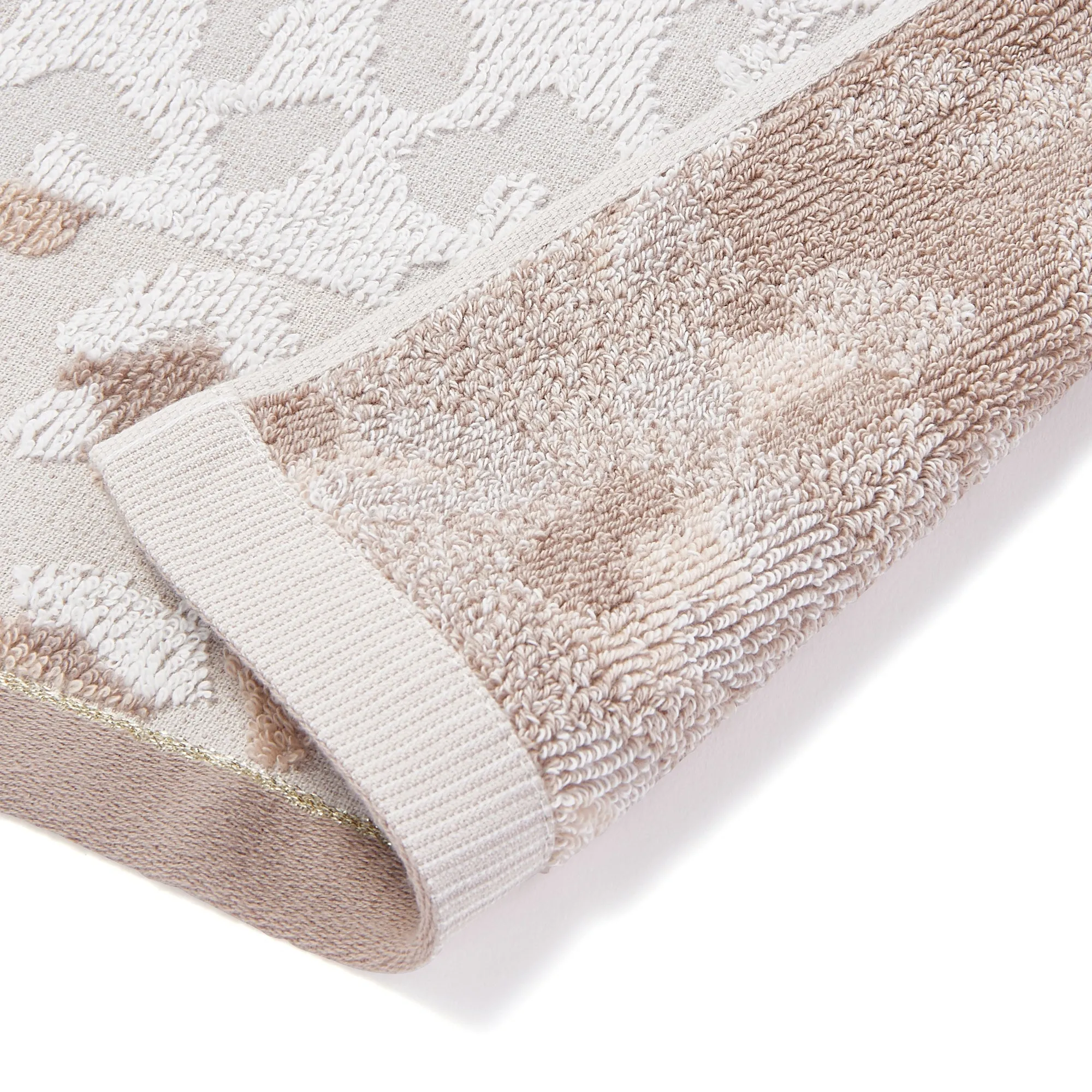 Antibacterial Deodorant Face Towel Leopard Beige