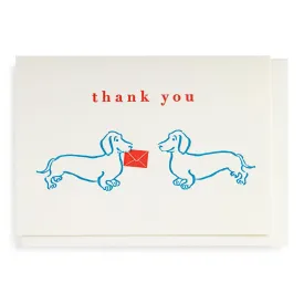 Archivist - Printed Card - Dachshund Thank You