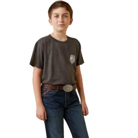 Ariat Boys Patriot Badge Gray T-Shirt 10045315