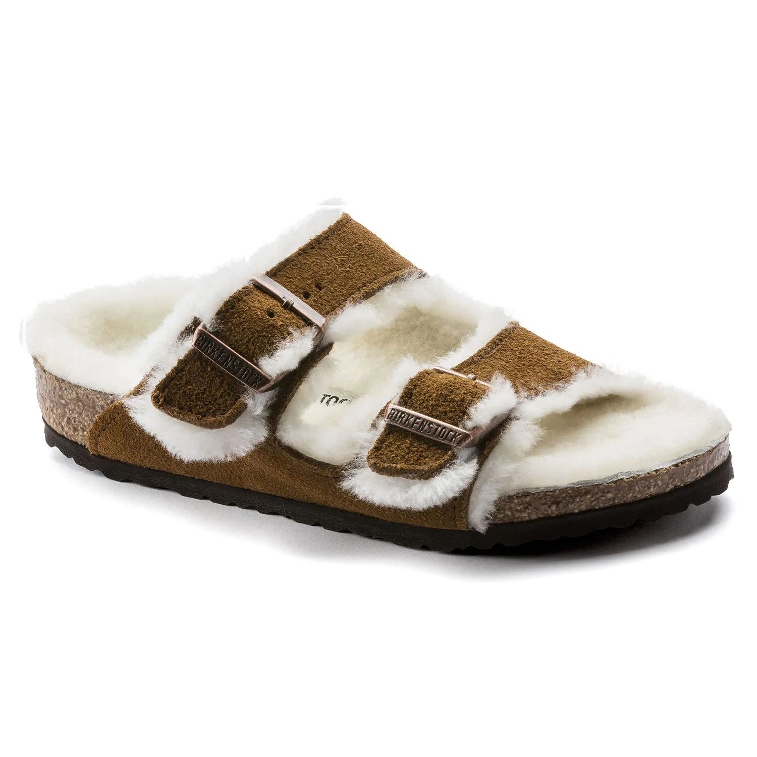 Arizona Kid's Shearling Suede Slipper - Mink