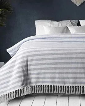 Arrow Woven Design Cotton Throw | 79 x 67 Inches