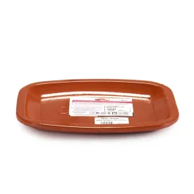 Arte Regal Brown Clay Flat Rectangular Plate 26 cm / 11"