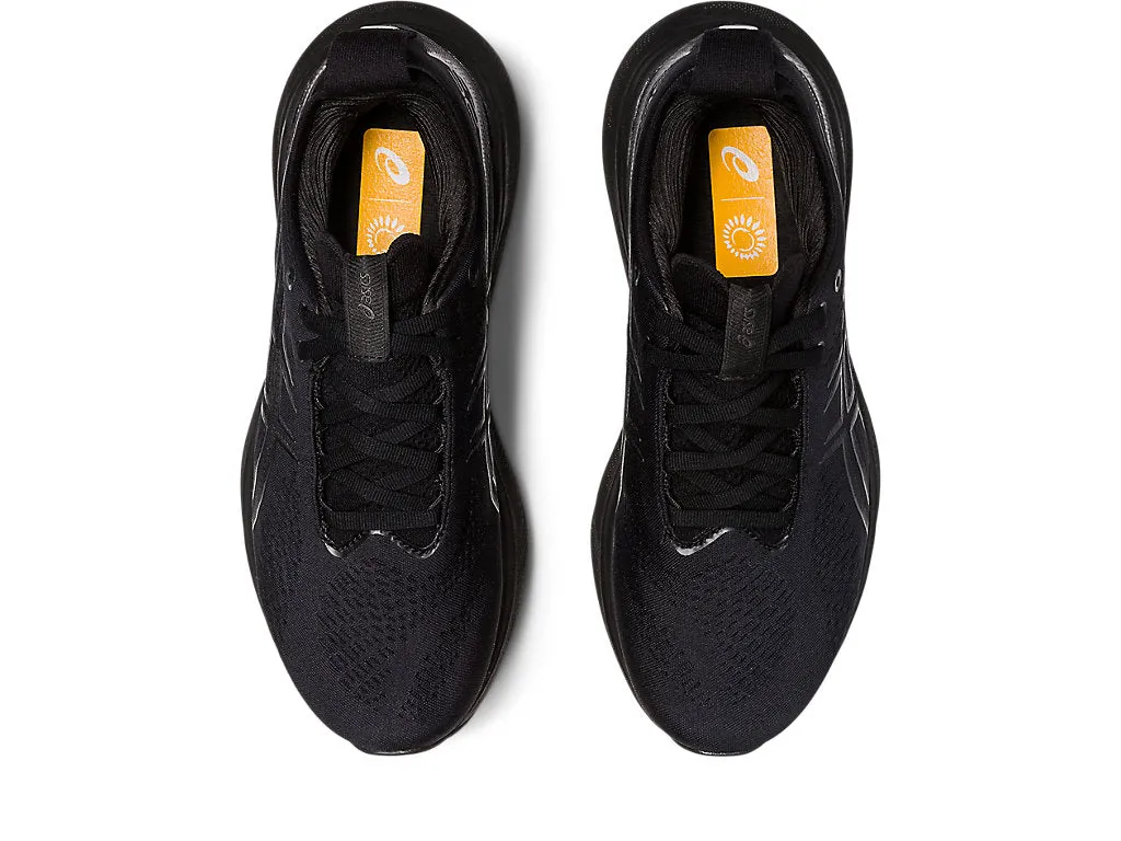 Asics Gel-Nimbus 25 (Womens) - Black/Graphite Grey