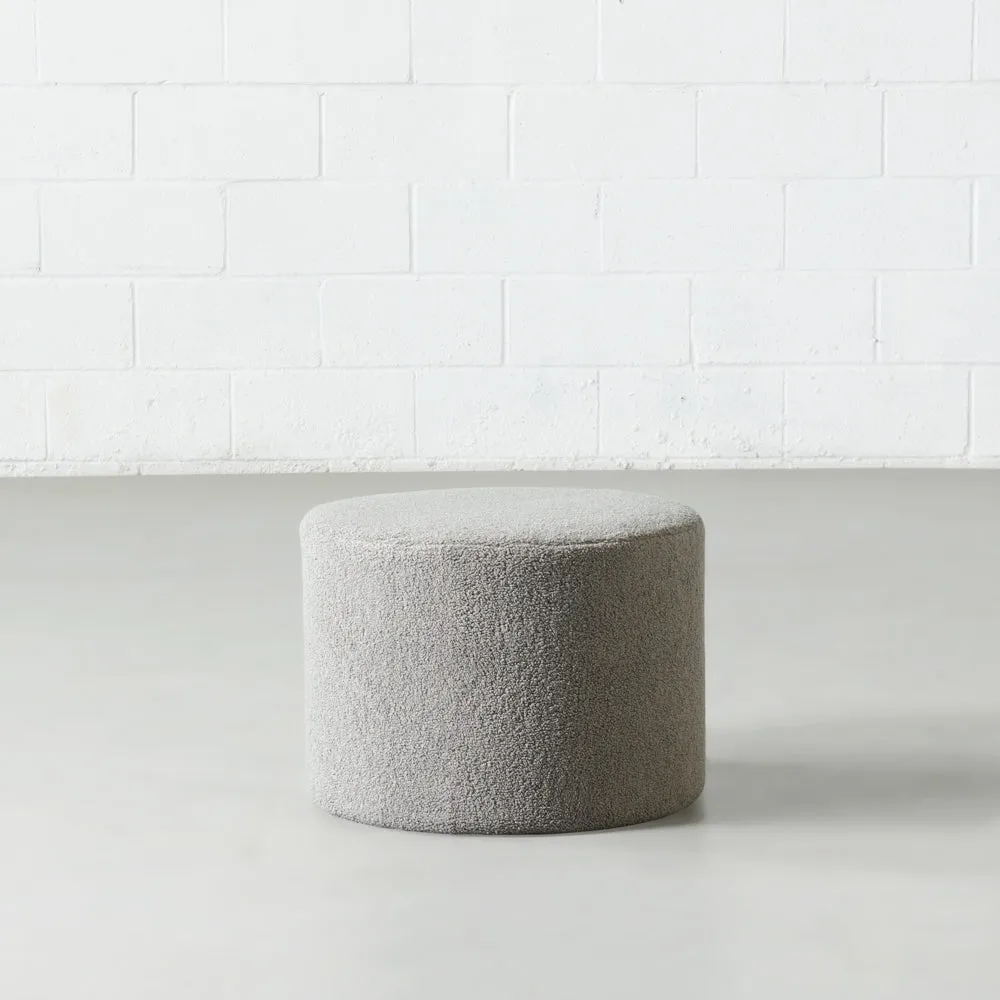 BACIO - Dark Grey Fabric Ottoman