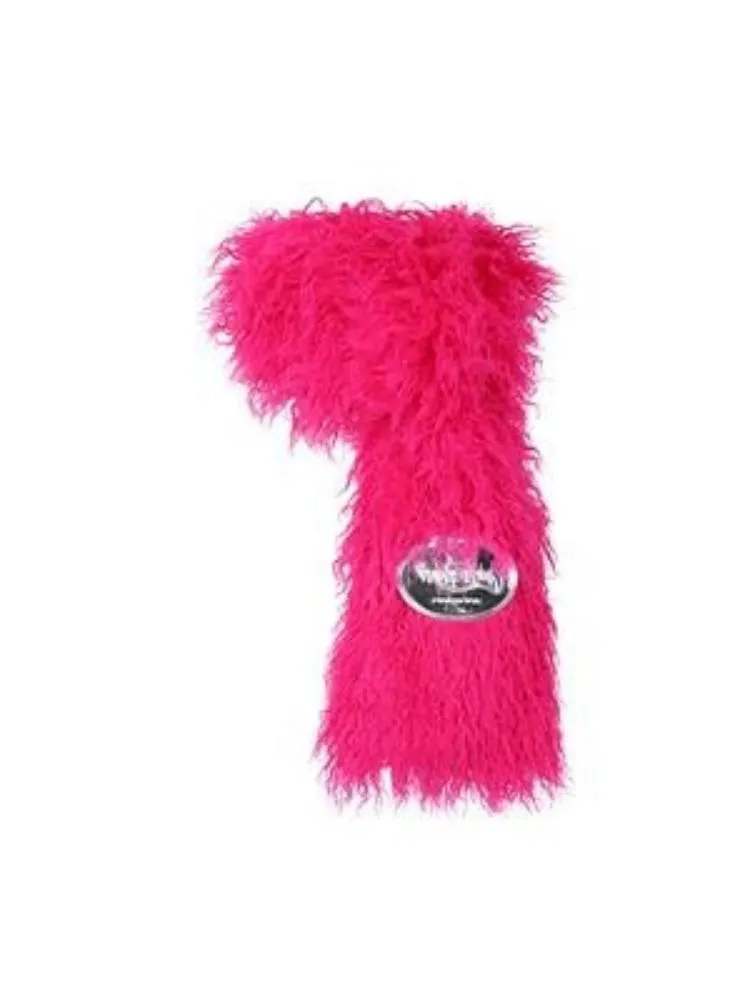 Barbie Y2K Curly Fur Scarf【s0000006134】