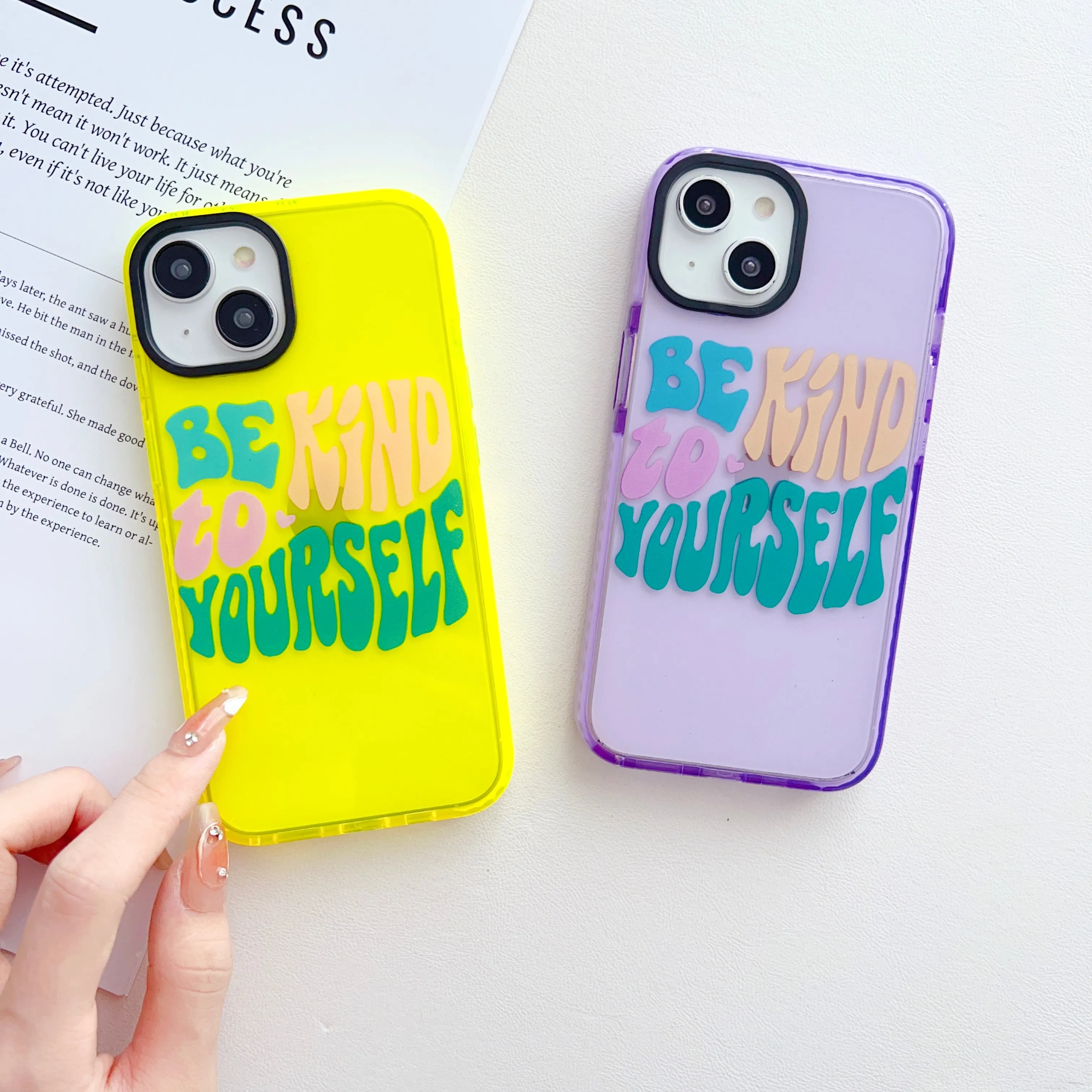 Be Kind To Yourself Designer Impact Proof Silicon Phone Case for iPhone