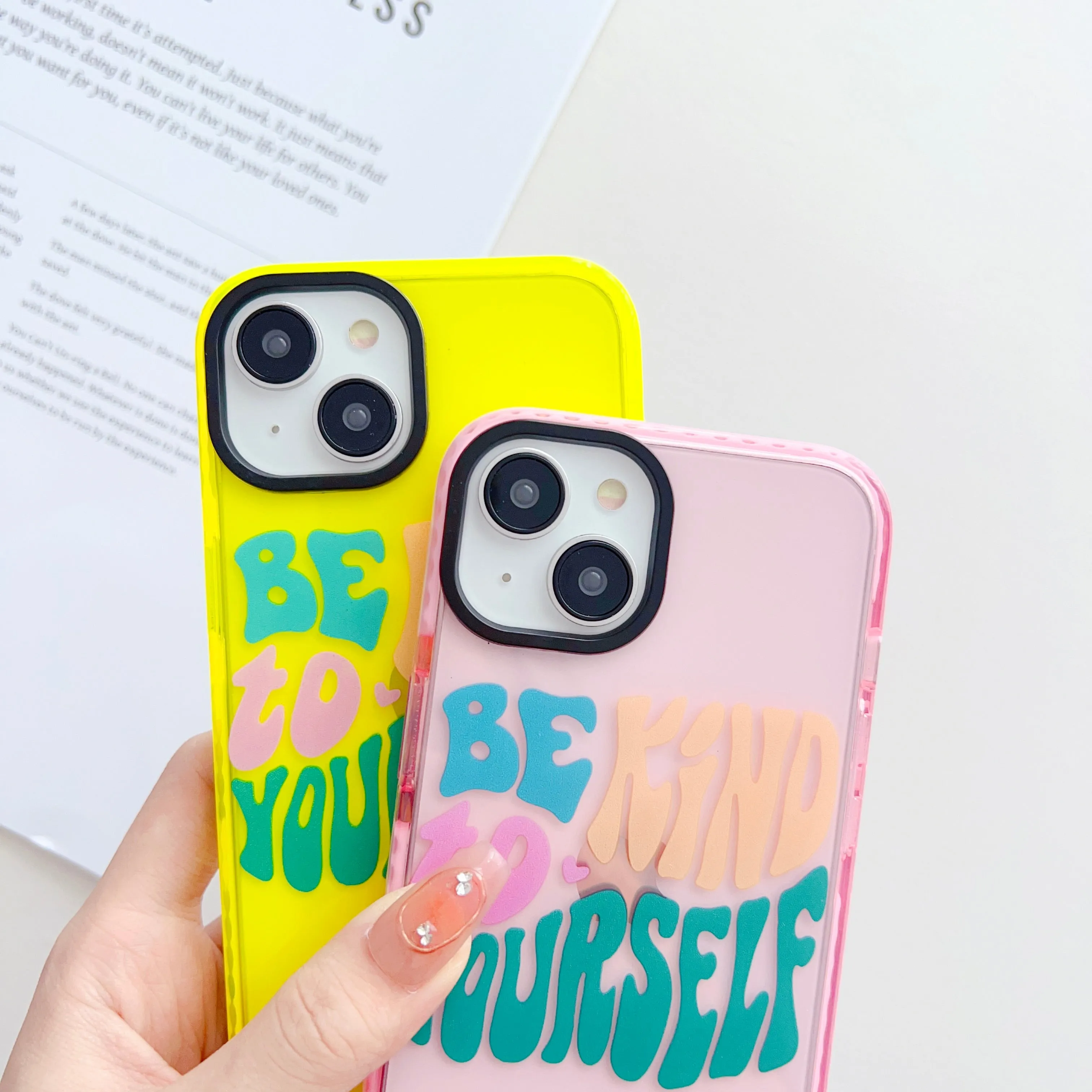 Be Kind To Yourself Designer Impact Proof Silicon Phone Case for iPhone