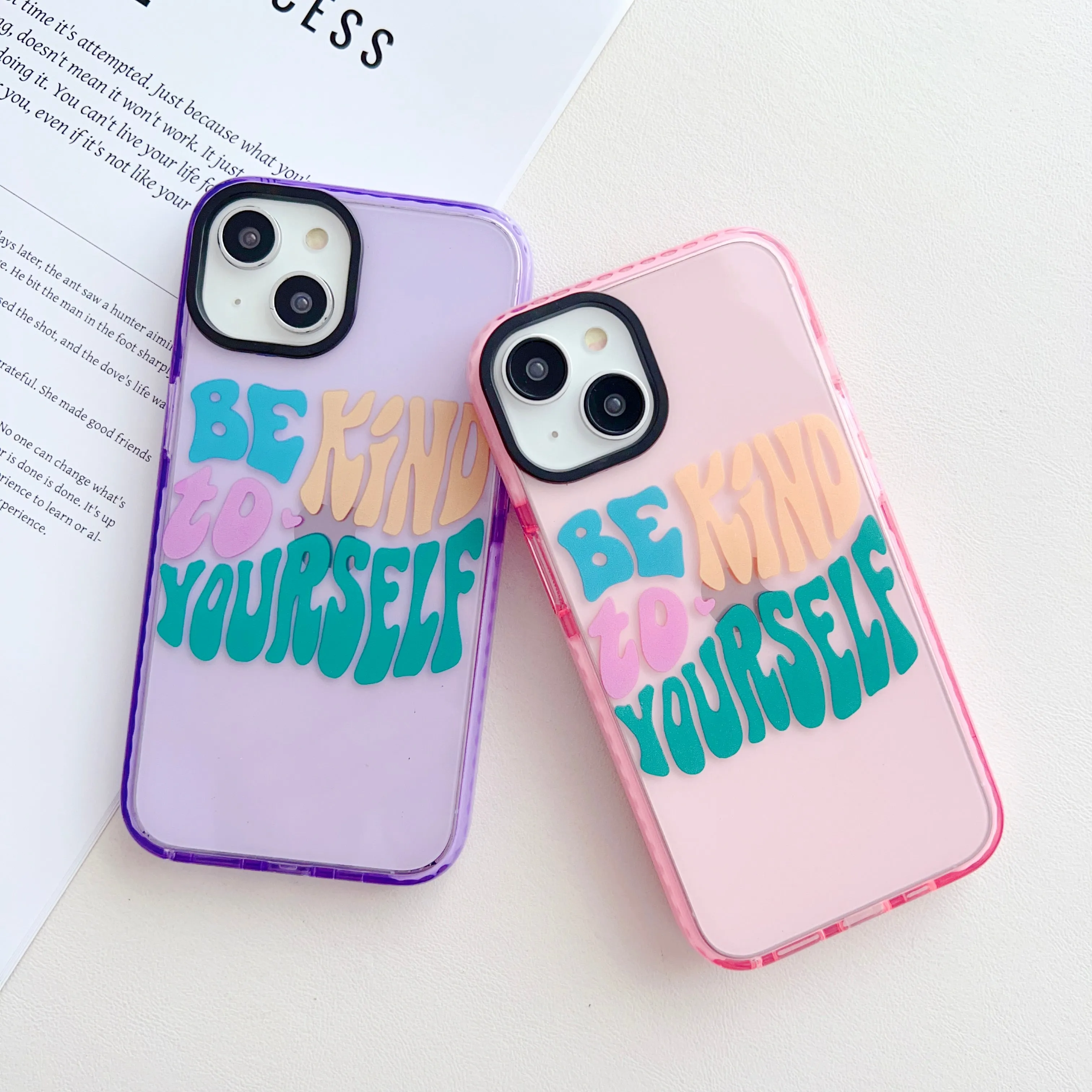 Be Kind To Yourself Designer Impact Proof Silicon Phone Case for iPhone