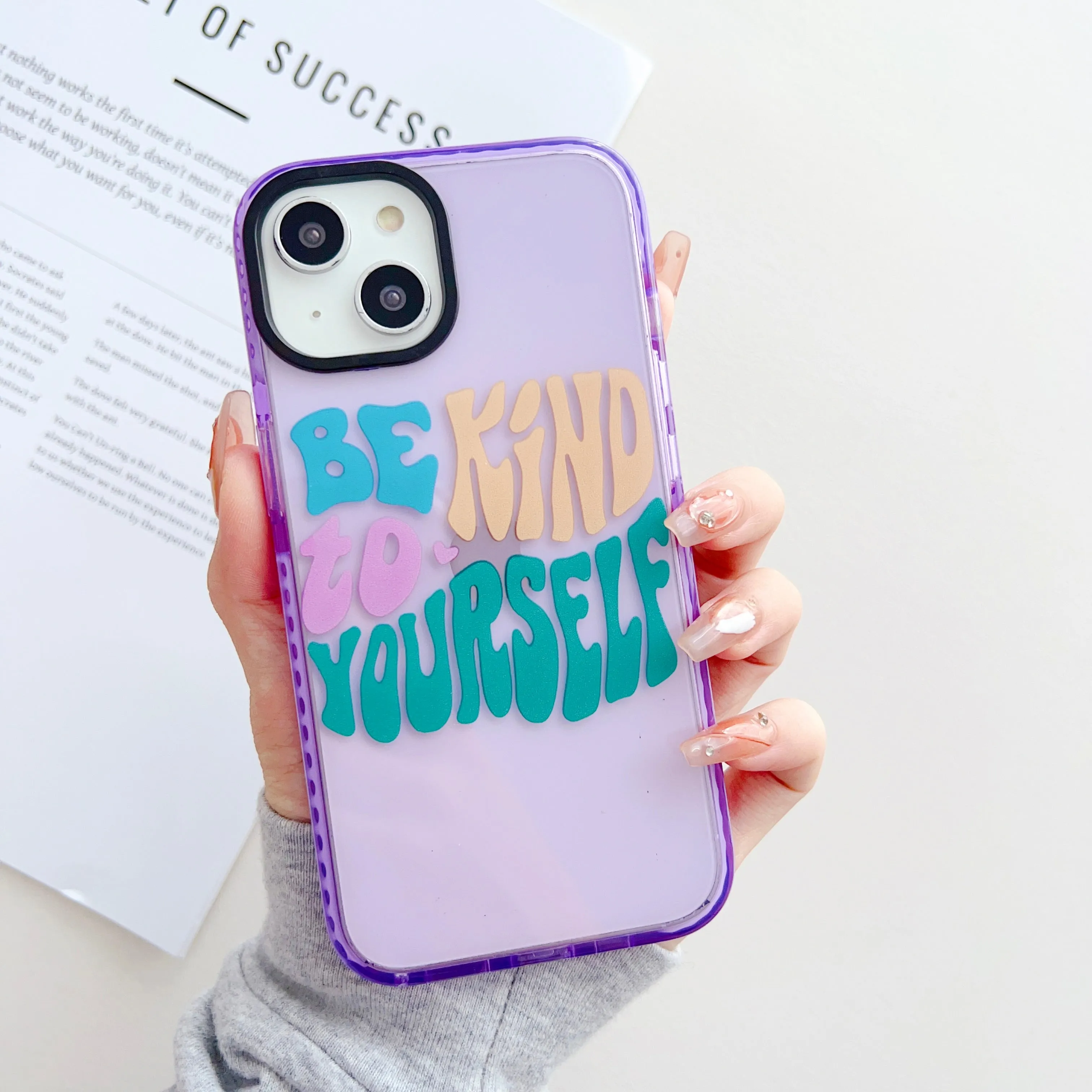 Be Kind To Yourself Designer Impact Proof Silicon Phone Case for iPhone
