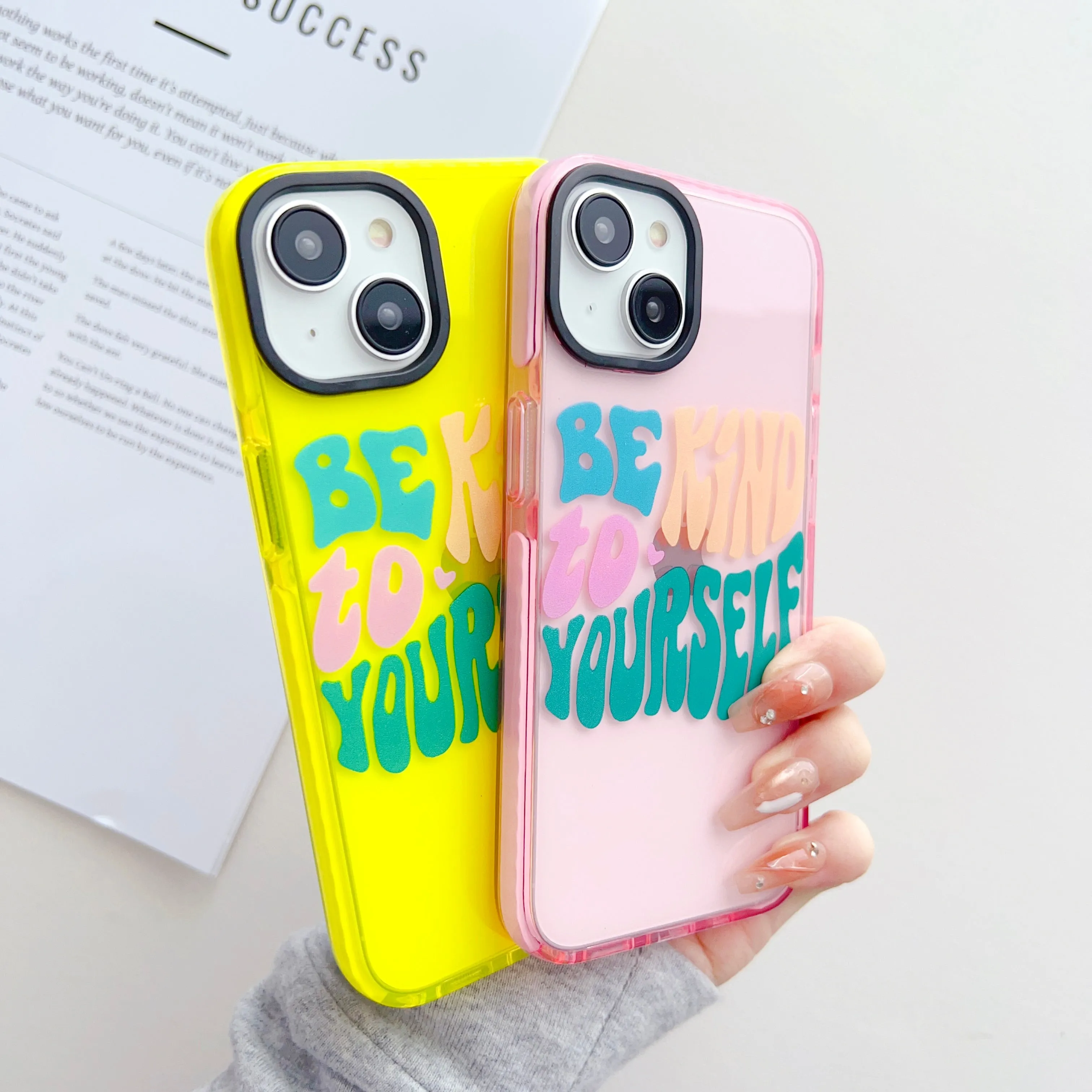 Be Kind To Yourself Designer Impact Proof Silicon Phone Case for iPhone
