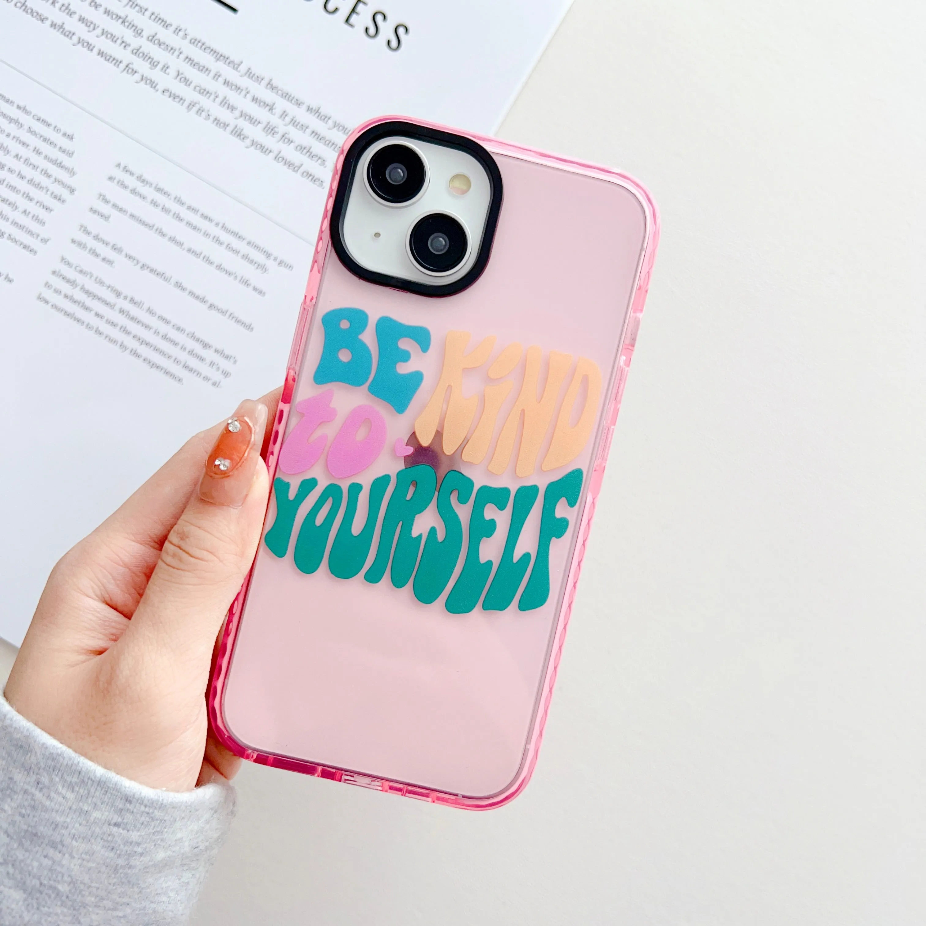 Be Kind To Yourself Designer Impact Proof Silicon Phone Case for iPhone