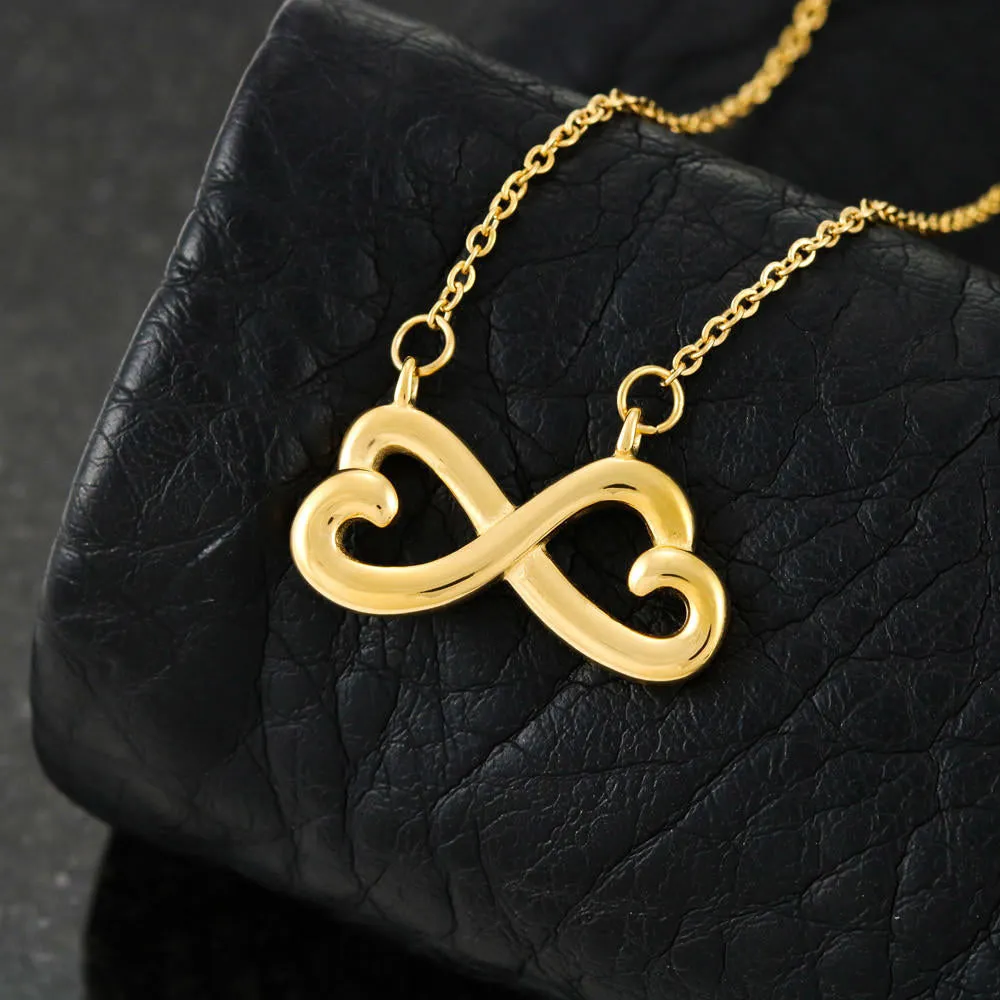 Beautiful Infinity Heart Necklace With Husband To Wife Everything Message Card