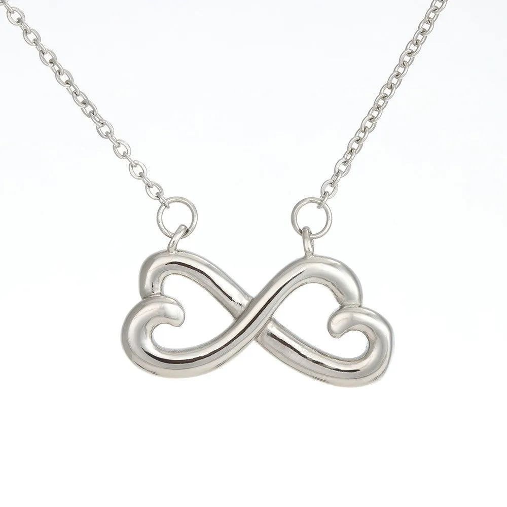 Beautiful Infinity Heart Necklace With Husband To Wife Everything Message Card