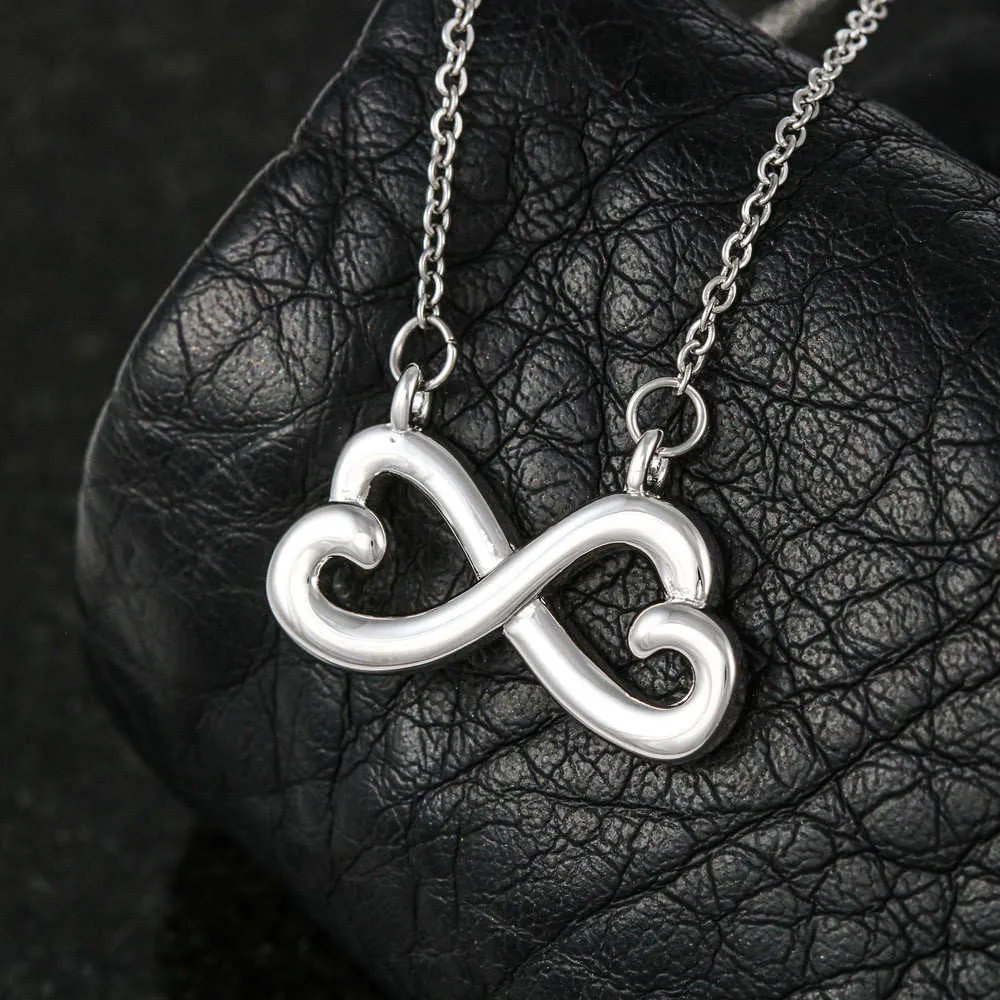 Beautiful Infinity Heart Necklace With Husband To Wife Everything Message Card