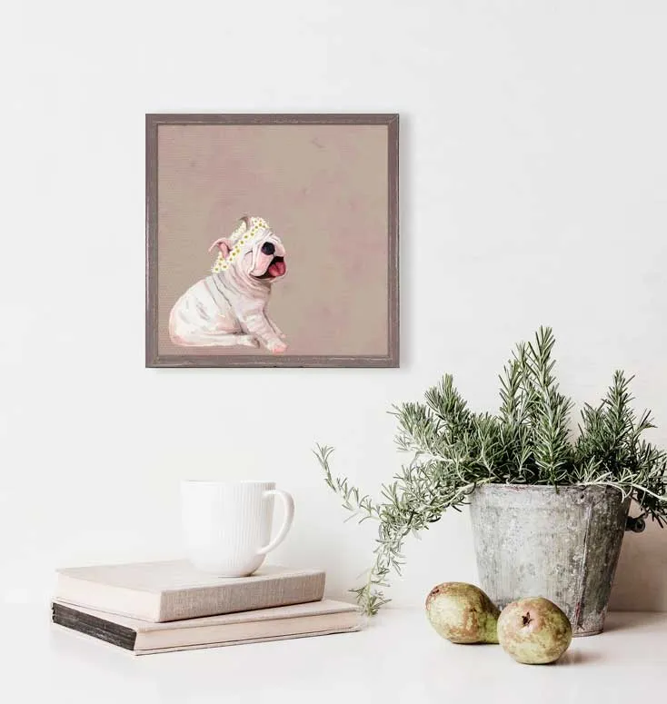 Best Friend - Daisy Pup Mini Framed Canvas