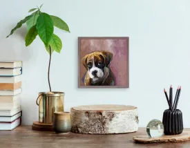 Best Friend - The Look Boxer Mini Framed Canvas