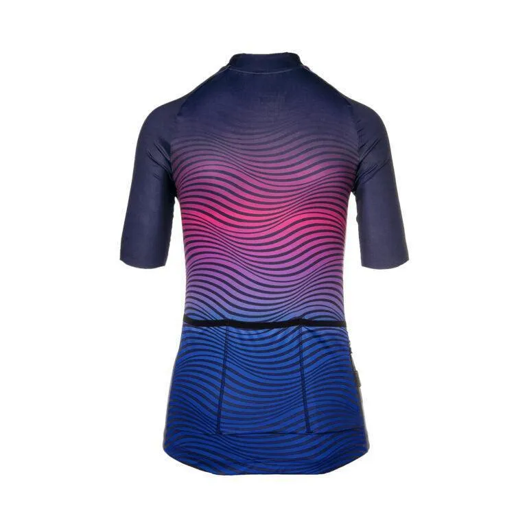 Bioracer Vesper Womens Cycling Jersey (Navy Pink)