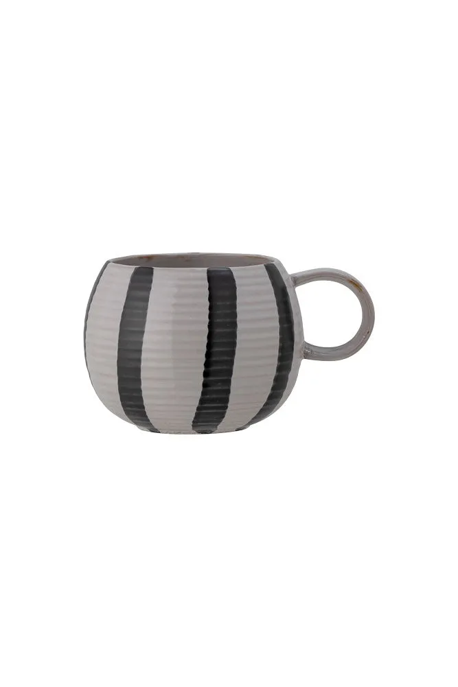 Black & White Stripe Cuddle Mug